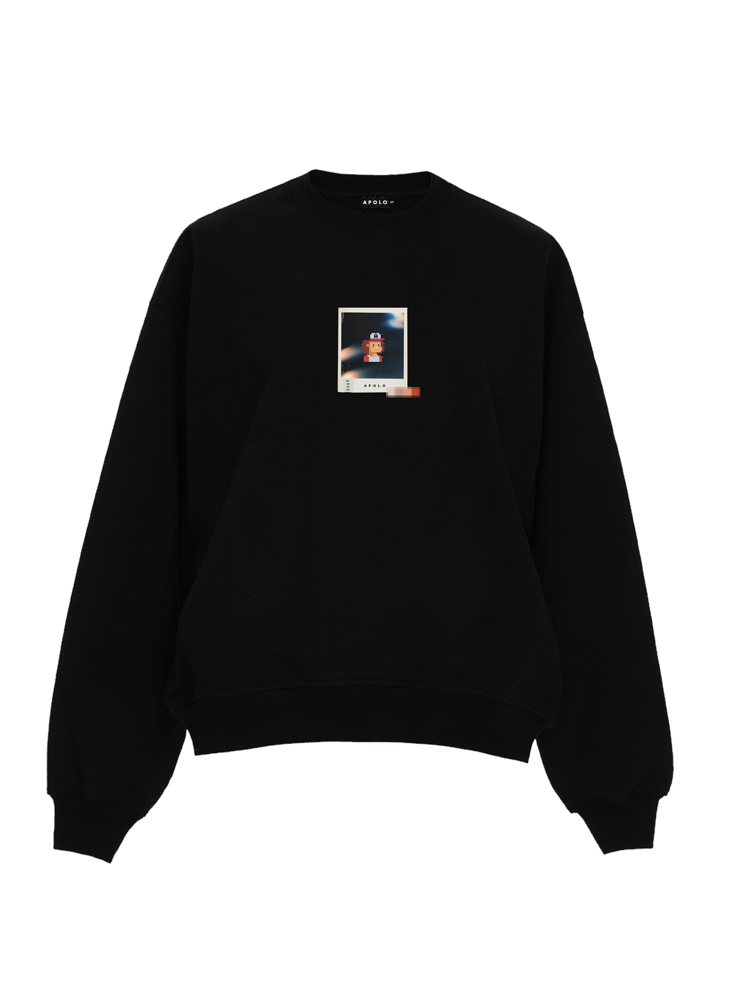 APOLO Pixel Kid Sweatshirt - Black